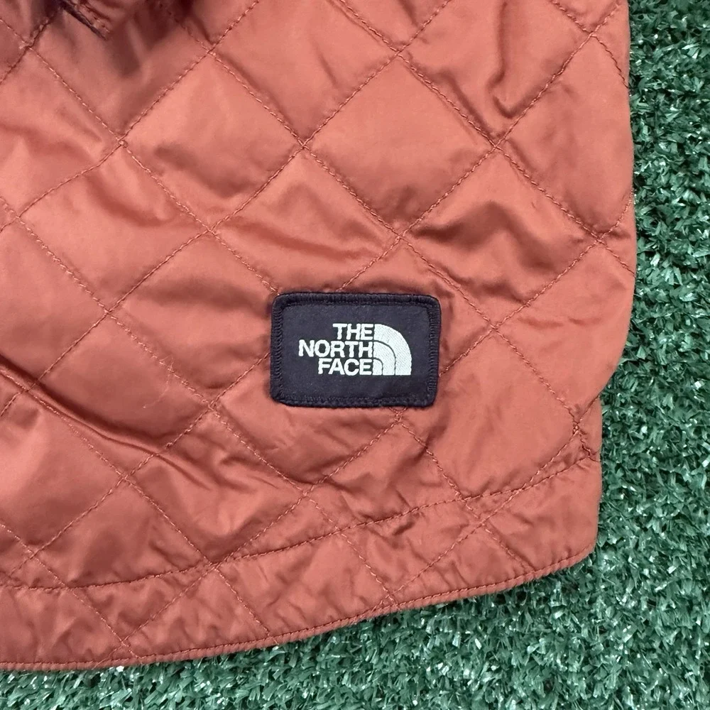 The North Face Men's Lightweight Reversible Puffer Flannel Coat Jacket XL